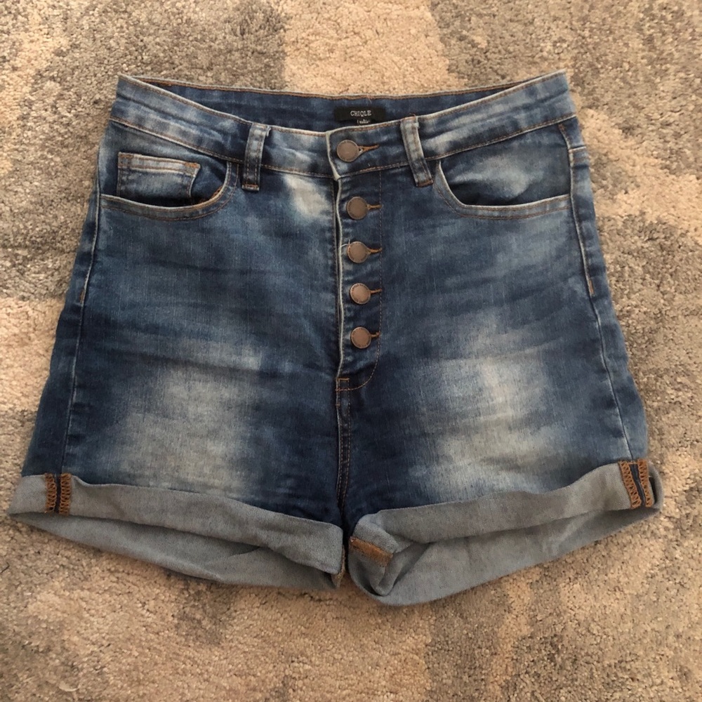 High Waisted Jean Shorts